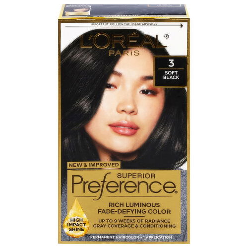 Superior Preference 3 Soft Black Permanent Haircolor