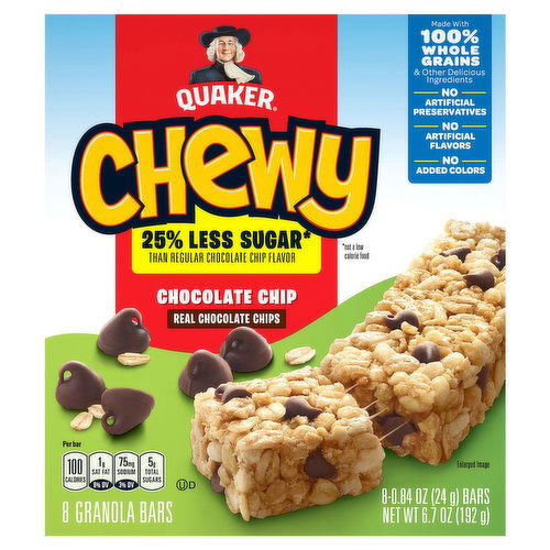 Quaker Chewy Granola Bars, Chocolate Chip