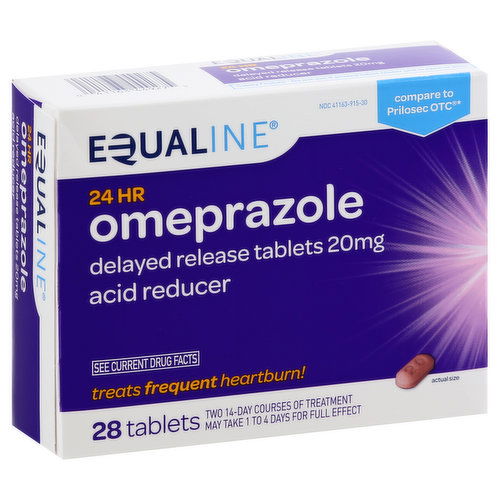 Equaline Omeprazole, 24 Hour, 20 mg, Delayed Release Tablets