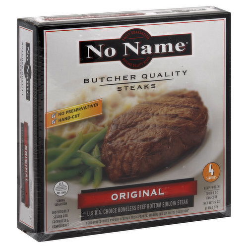 No Name Steaks Steaks, Butcher Quality, Original