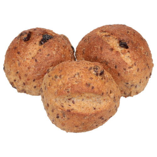 Breadsmith Flazseed Farmers Wheat With Cranberries Roll