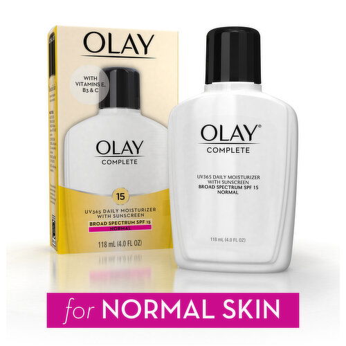 Olay Complete Complete Lotion Moisturizer with SPF 15 Normal, 4.0 fl oz (118mL)