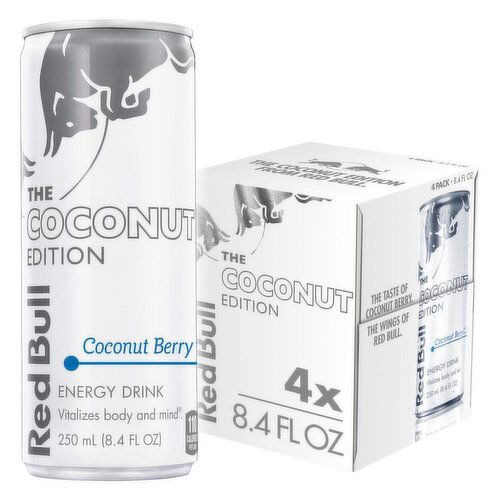 Red Bull Coconut Edition Energy Drink, Coconut Berry, 80mg Caffeine, 8.4 fl oz