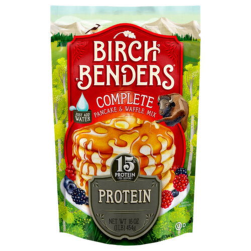 Birch Benders Pancake & Waffle Mix, Complete, Protein