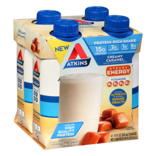 Atkins Protein-Rich Shake, Creamy Caramel