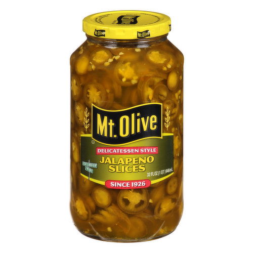 Mt Olive Jalapeno Slices, Delicatessen Style