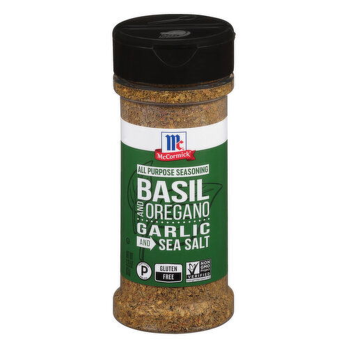 McCormick All Purpose Seasoning, Basil and Oregano, Garlic and Sea Salt