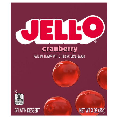 Jell-O Cranberry Gelatin Dessert Mix