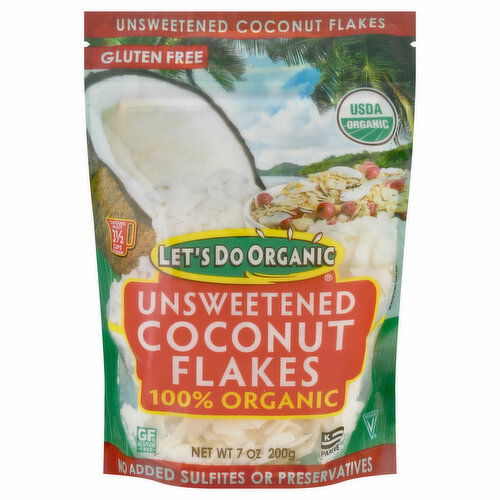 Let's Do Organic Coconut Flakes, Unsweetened