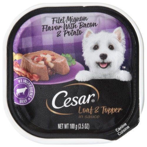 Cesar Filet Mignon Flavor with Bacon & Potato Canine Cuisine