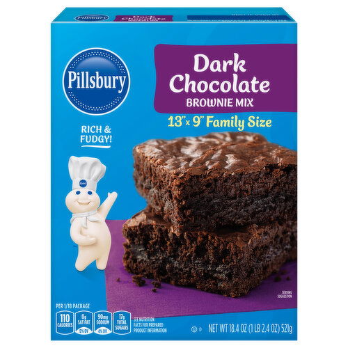 Pillsbury Dark Chocolate Brownie Mix Family Size