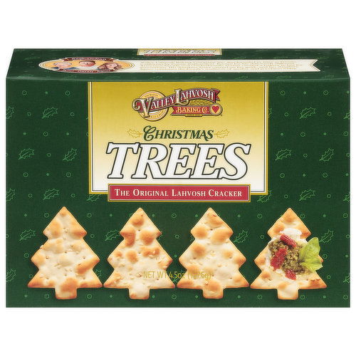 Valley Lahvosh Baking Co. Crackers, Lahvosh, Christmas Trees