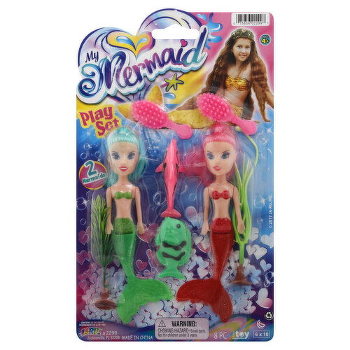 My Mermaid Play Set, 2 Mermaids, Age 4+