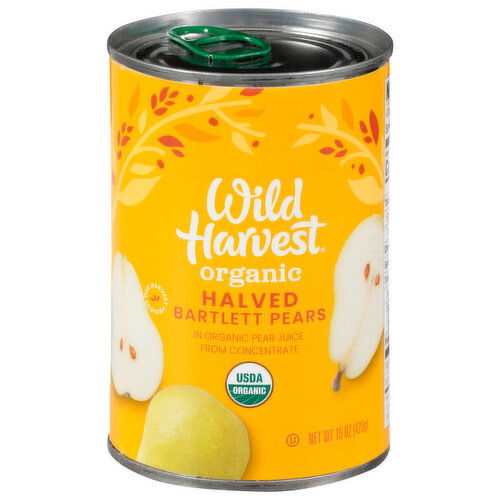 Wild Harvest Organic Halved Bartlett Pears