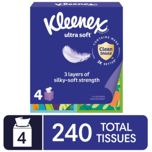 Kleenex Ultra Soft 3-Ply Tissues