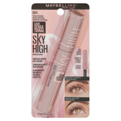 Maybelline Lash Sensational Mascara, Sky High, True Brown 804