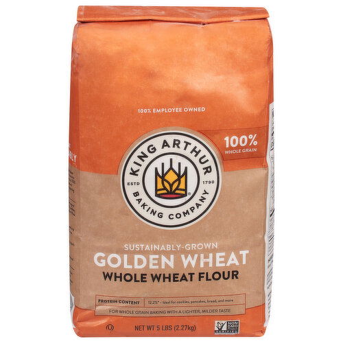 King Arthur Baking Company Flour, Whole Wheat, Golden Wheat