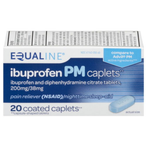 Equaline Coated Caplets Ibuprofen PM