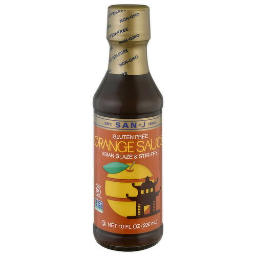 San-J Asian Glaze & Stir-Fry, Gluten Free, Orange Sauce