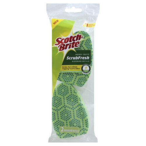 Scotch-Brite ScrubFresh Dishwand Refills, Heavy Duty