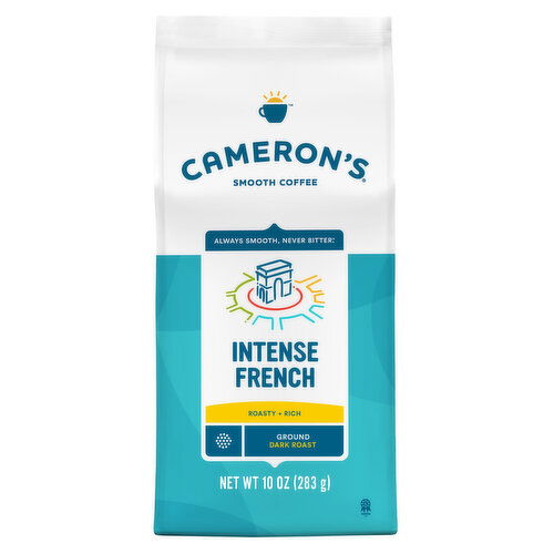 Cameron's Coffee Bag, Intense French Dark Roast Ground Coffee 