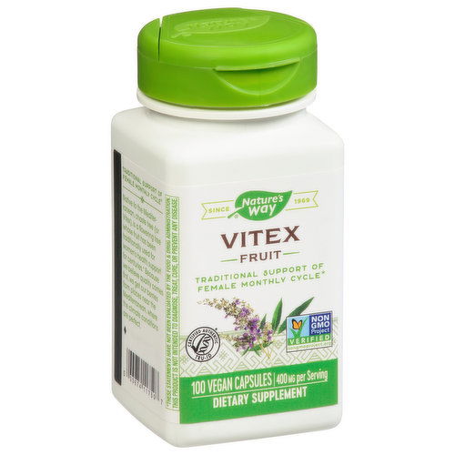 Nature's Way Vitex Fruit, 400 mg, Capsules