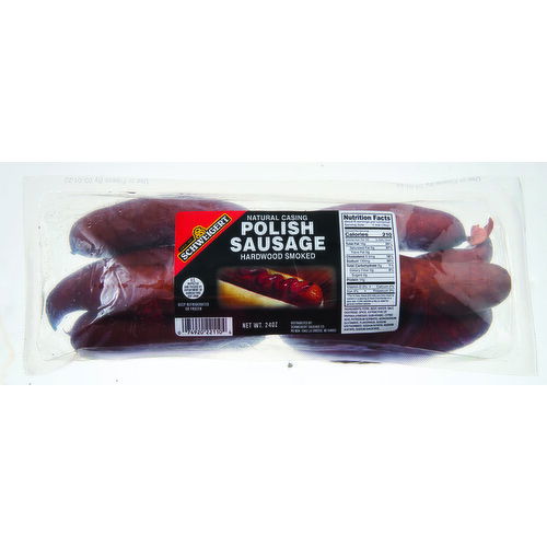 Schweigert Hardwood Smoked Polish Sausage, Natural Casing