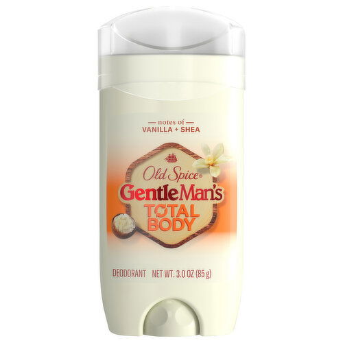 Old Spice Deodorant, Sensitive, Total Body, Vanilla + Shea
