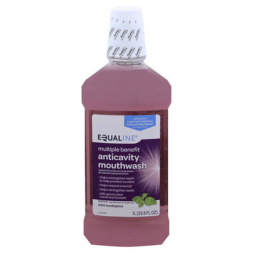 Equaline Mouthwash, Anticavity, Mint Eucalyptus