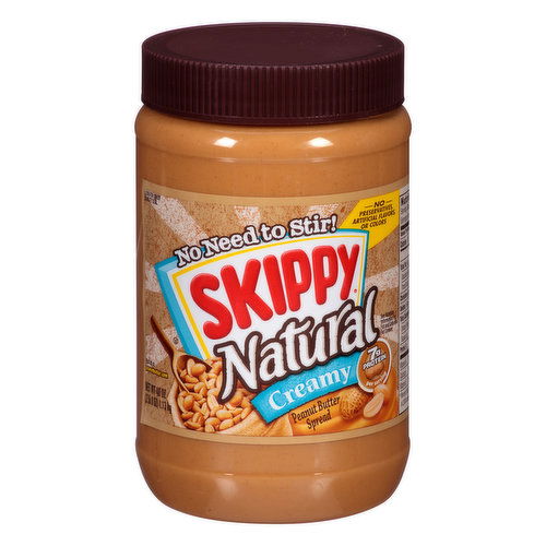 Skippy Natural Creamy Peanut Butter Spread