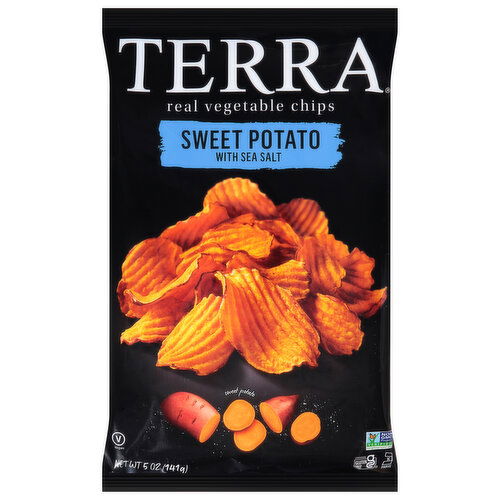 Terra Vegetable Chips, Sweet Potato with Sea Salt, Real