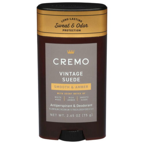 Cremo Smooth & Amber Vintage Suede Antiperspirant & Deodorant