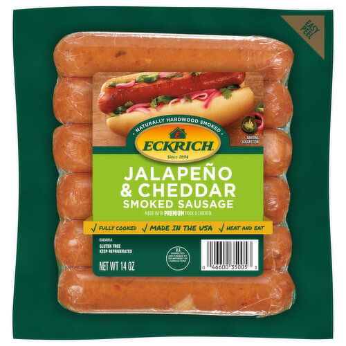 Eckrich Jalapeno & Cheddar Smoked Sausage Links