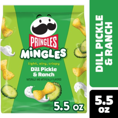 Pringles Mingles Puffed Snacks, Dill Pickle and Ranch