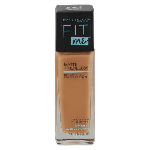 Fit me! Foundation, Matte + Poreless, Warm Honey 322