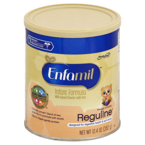 Enfamil Reguline Infant Formula, Milk-Based with Iron, Powder, Through 12 Months