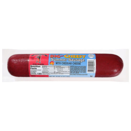 Ambassador Big N' Cheesy Summer Sausage with Cheddar Cheese