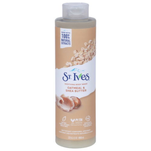 St. Ives Body Wash, Soothing, Oatmeal & Shea Butter