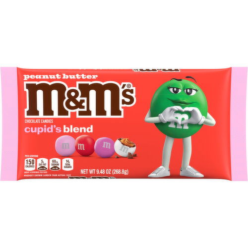 M&M'S M&M'S Peanut Butter Milk Chocolate Cupid's Blend  Valentine's Day Candy, 9.48 oz