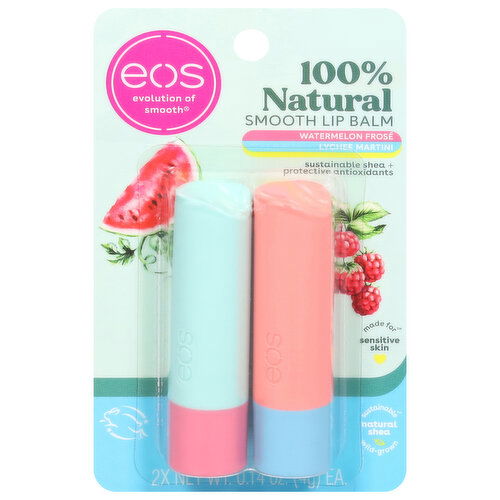 EOS Lip Balm, Watermelon Frose/Lychee Martini