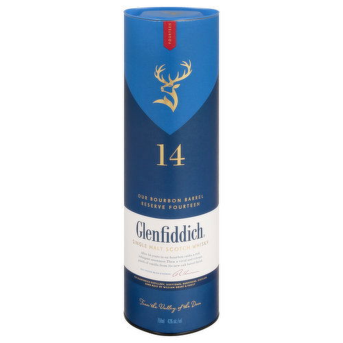 Glenfiddich Scotch Whisky, Single Malt, 14