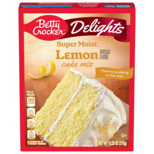 Betty Crocker Super Moist Cake Mix, Lemon, Delights