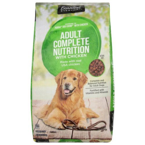 Essential Everyday Dog Food, Premium, with Chicken, Complete Nutrition, Adult