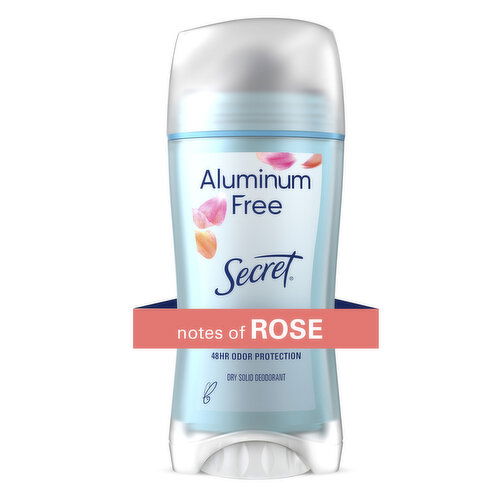 Secret Aluminum Free Aluminum Free Deodorant for Women, Rose
