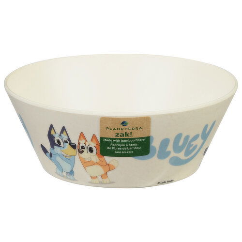 Zak! Bamboo Bowl, Melamine, Bluey, 6 Inch