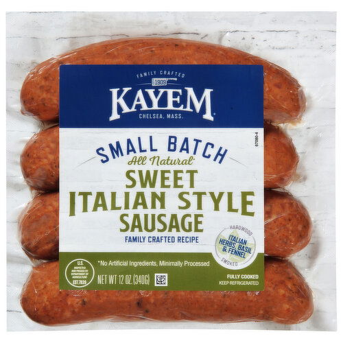 Kayem Sausage, Italian Style, Sweet