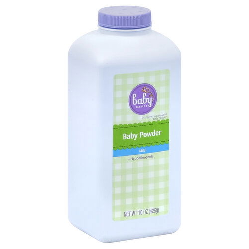 Baby Basics Baby Powder, Mild