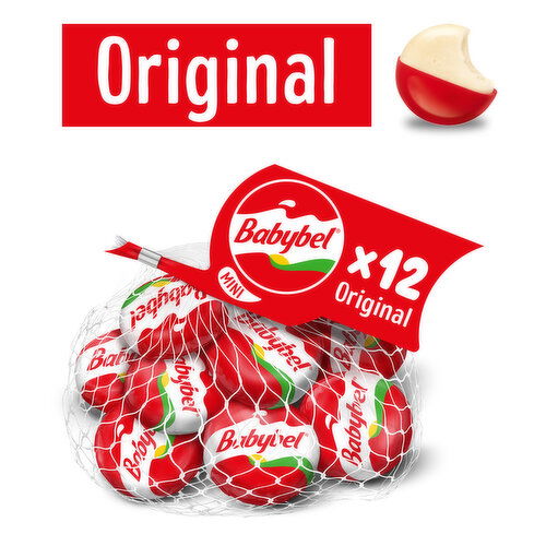 Mini Babybel® Mini Original Snack Cheese, 12 Pack