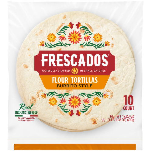 Frescados Tortillas, Flour, Burrito Style