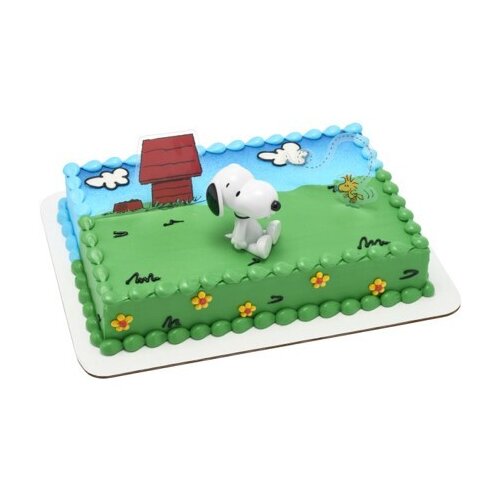 Cub Snoopy and Woodstock Sheet Cake